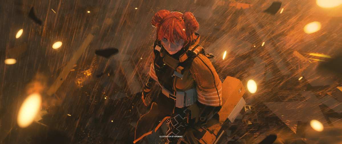 红发少女战斗
