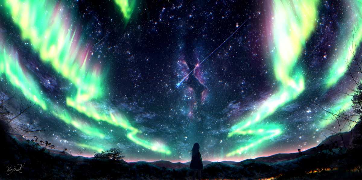 星河璀璨夜空