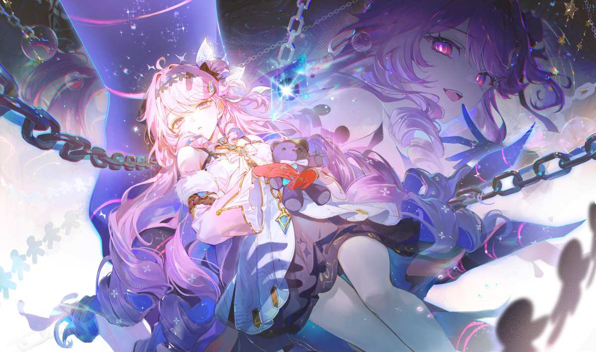 粉色长发女孩游戏角色壁纸