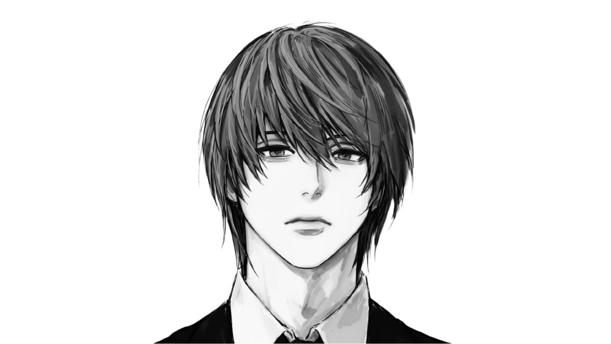 黑白动漫男生头像