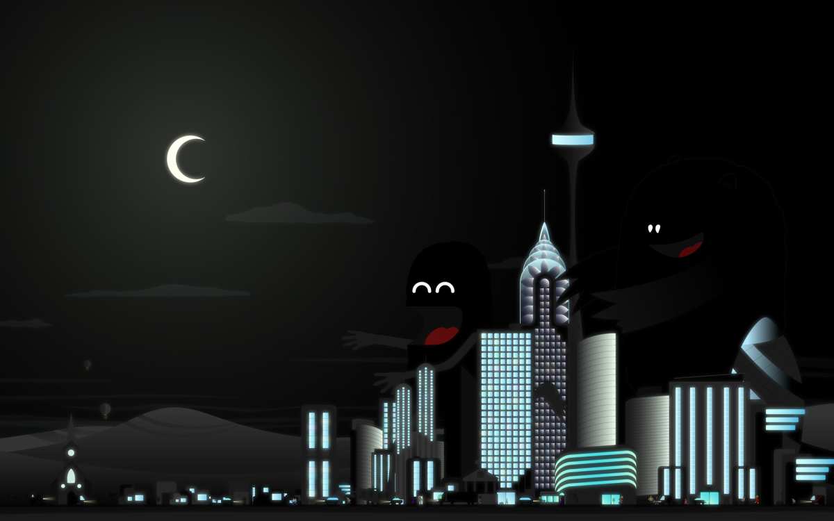 夜幕下的都市奇观