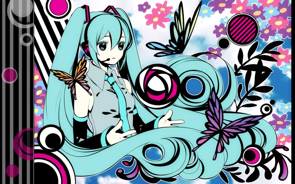 初音未来抽象艺术壁纸