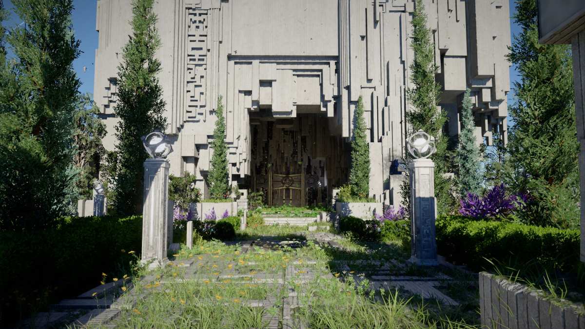 阳光下的神秘建筑