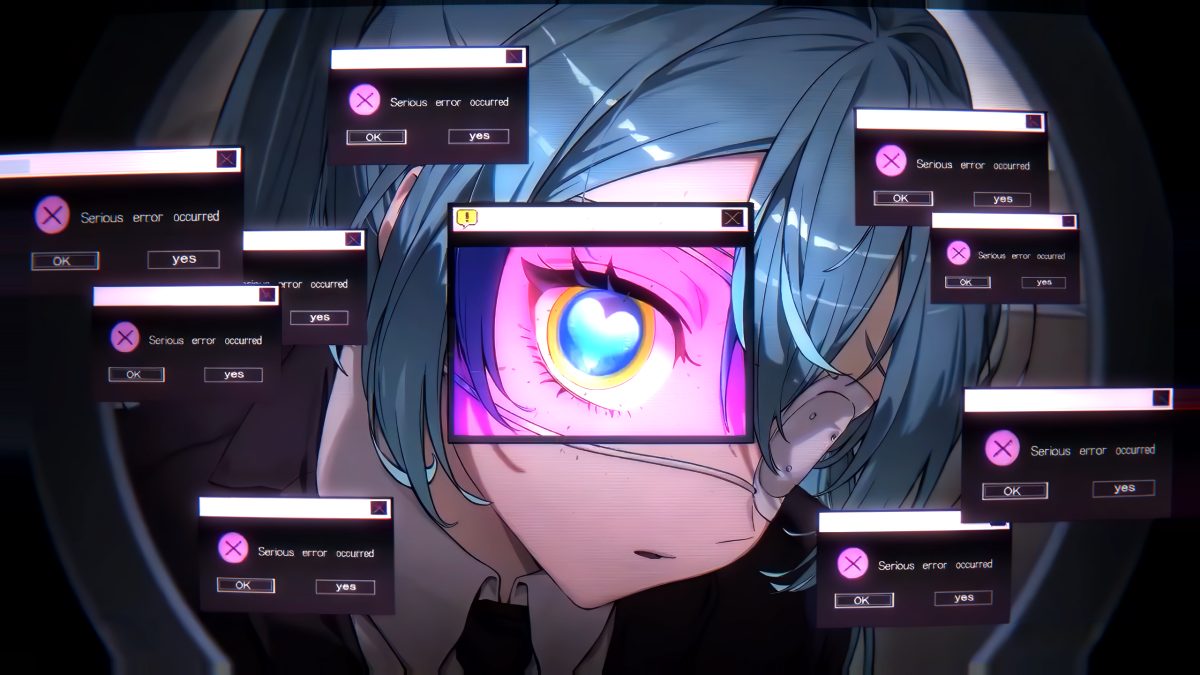 蓝发少女故障眼