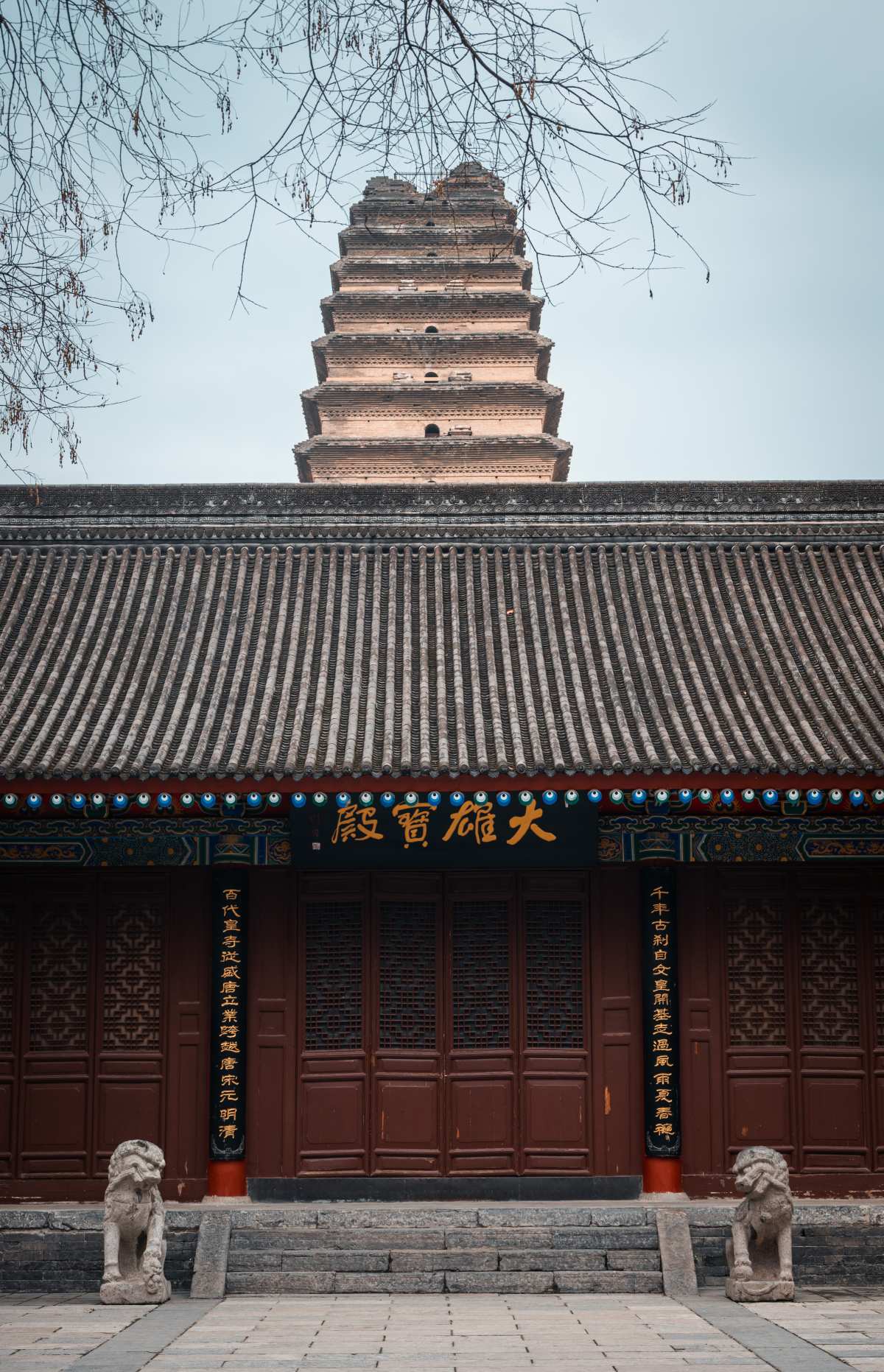 古塔寺庙壁纸