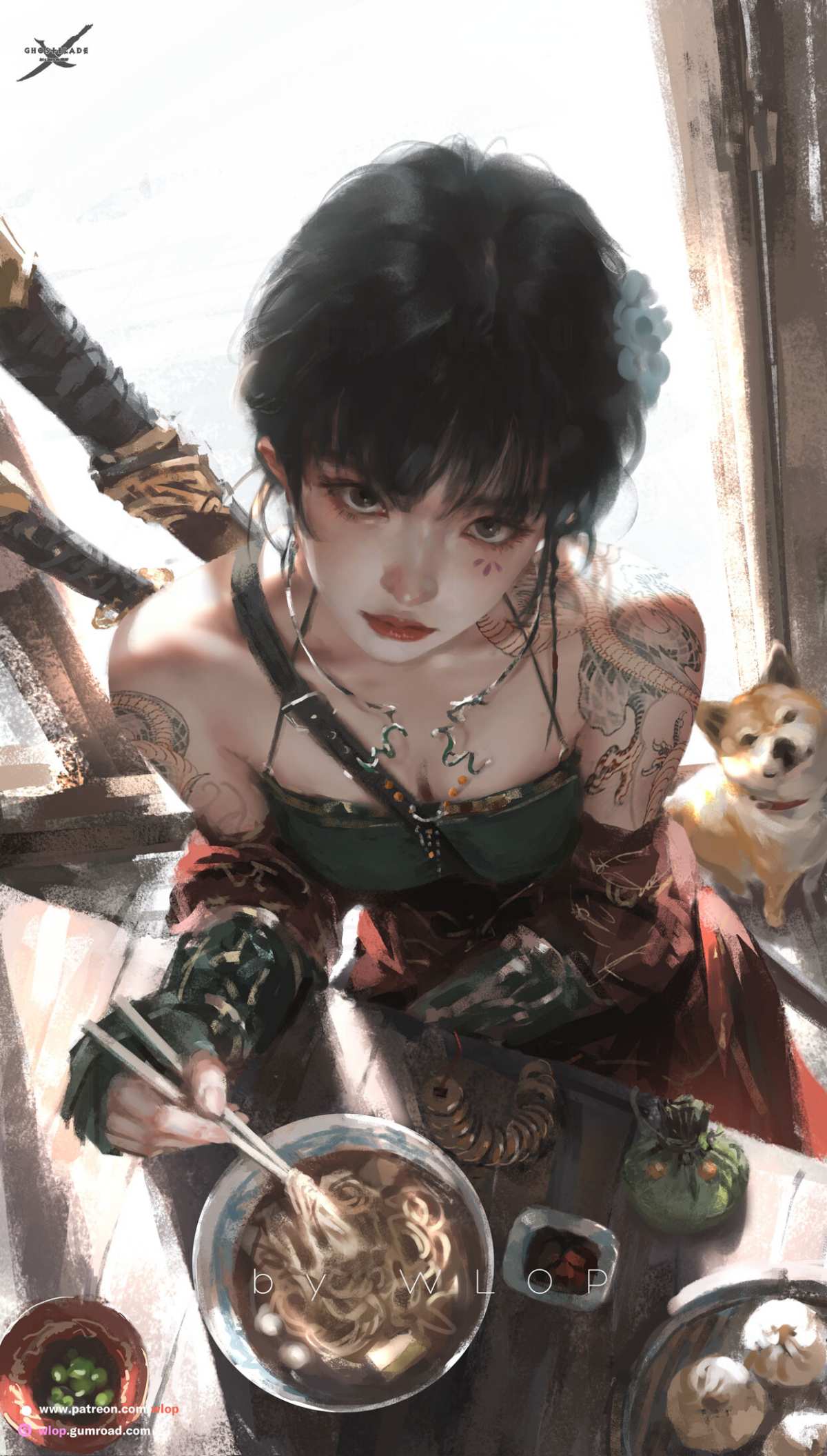 战士与美食