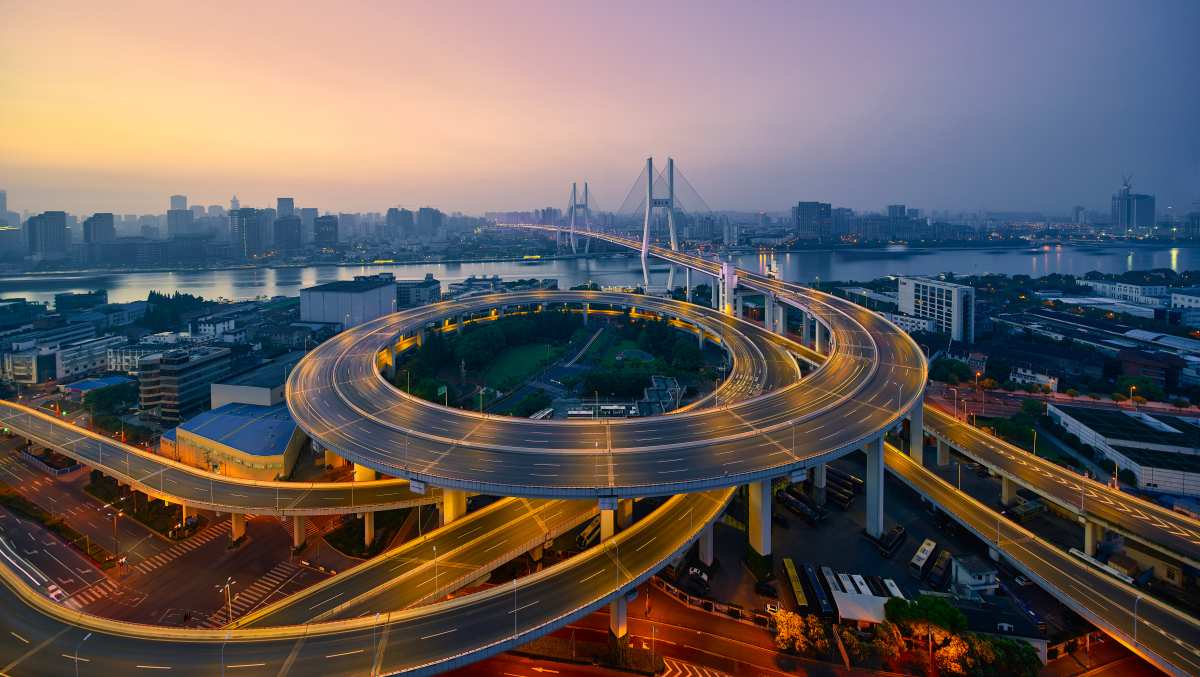 上海夜景公路大桥