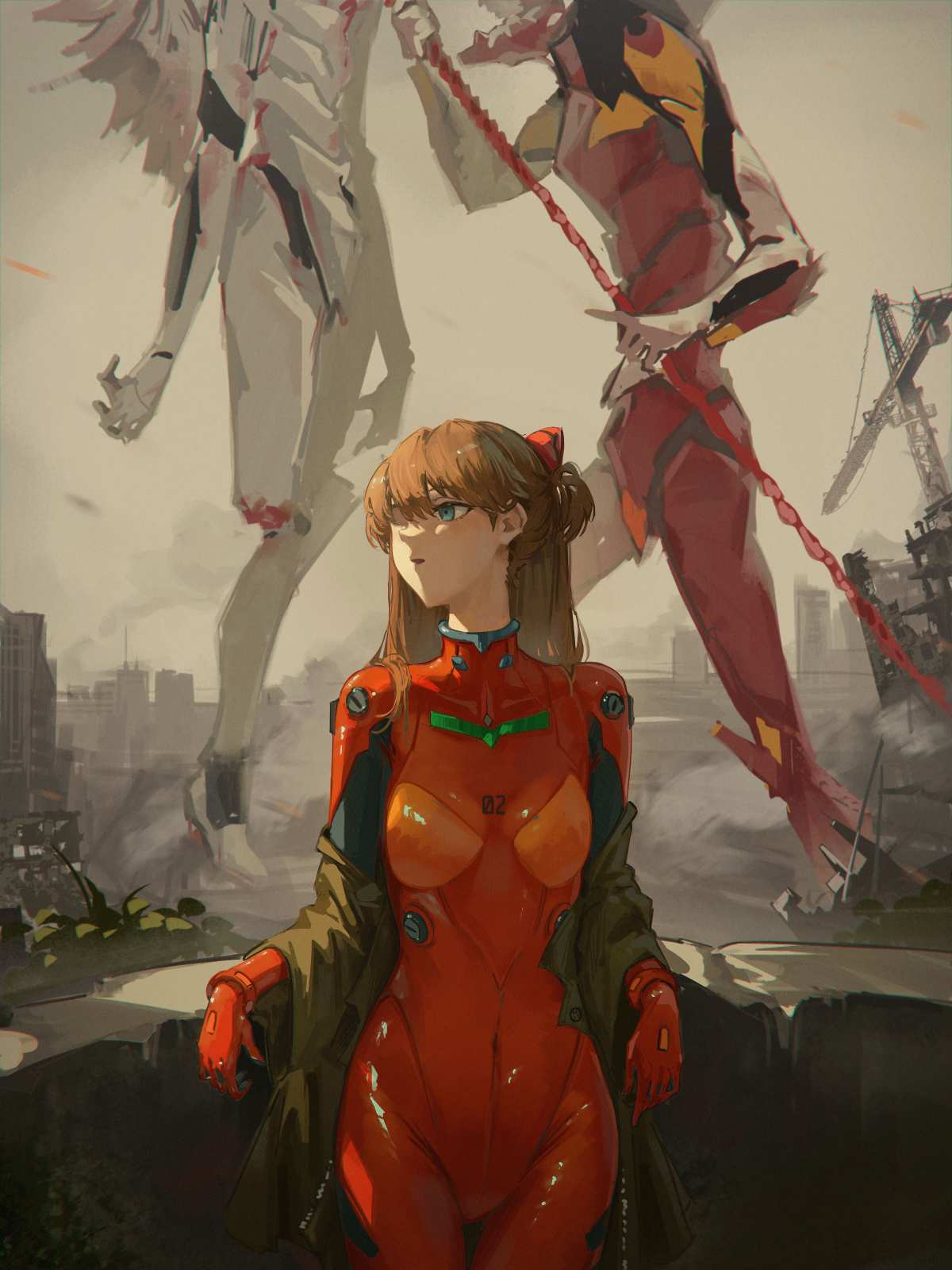 红发少女与机甲