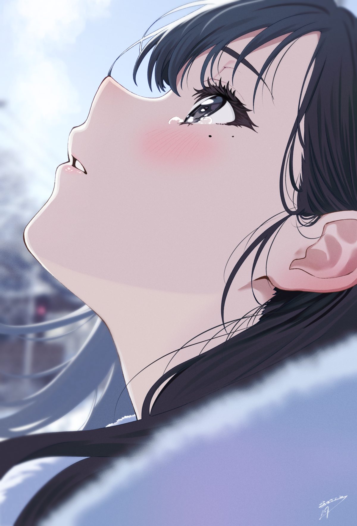 黑发女孩