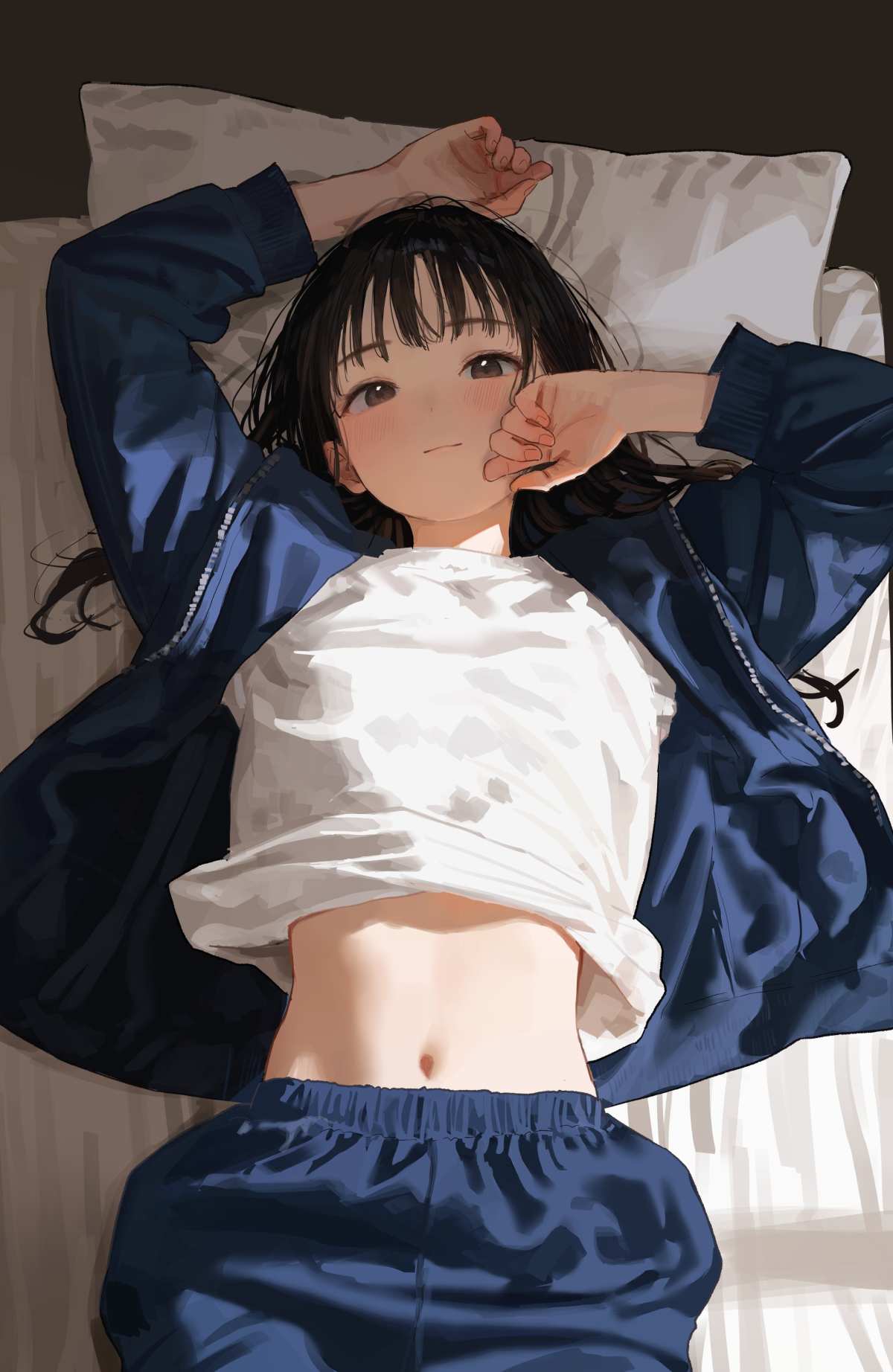 动漫女孩静卧