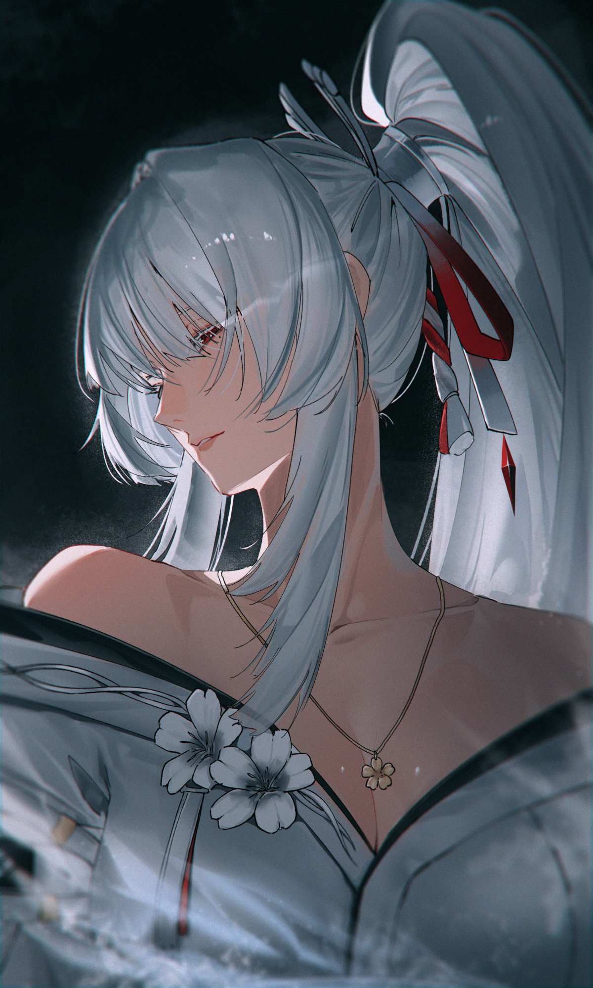 银发少女动漫壁纸