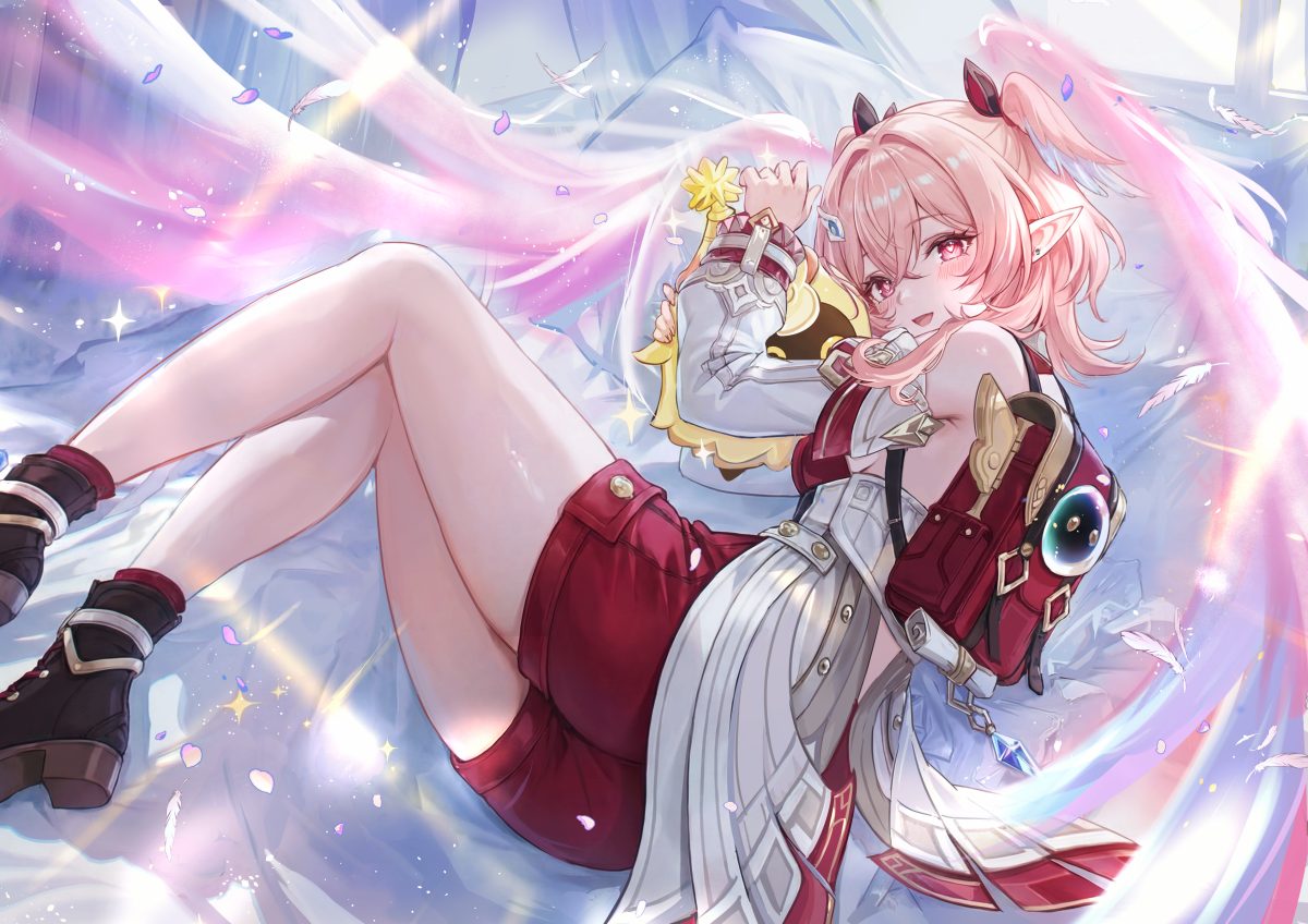 粉色长发少女游戏壁纸