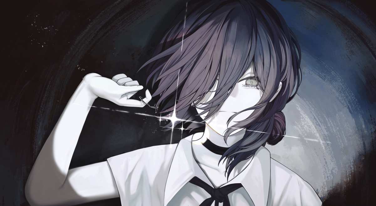 暗夜中的神秘少女