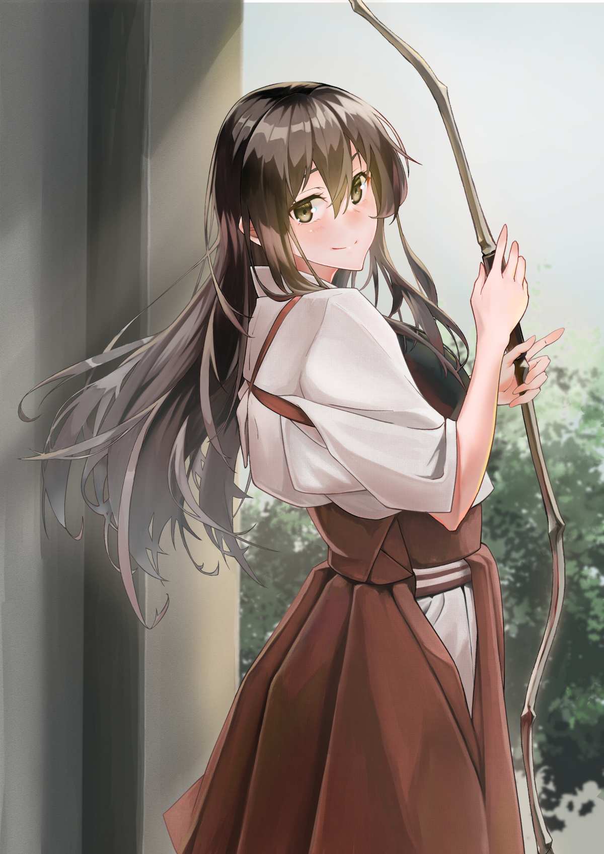 长发少女侧脸