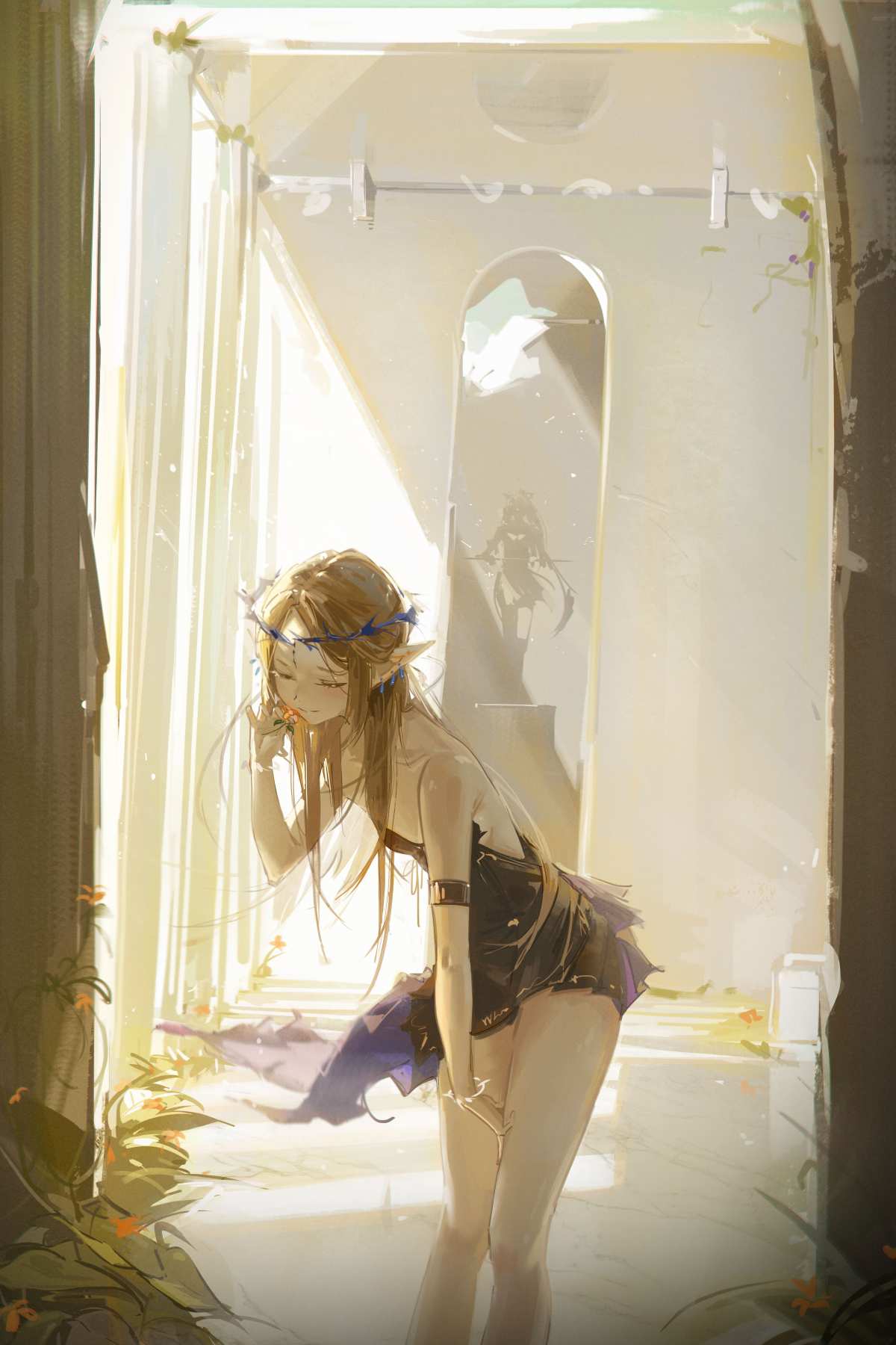阳光下的精灵女孩