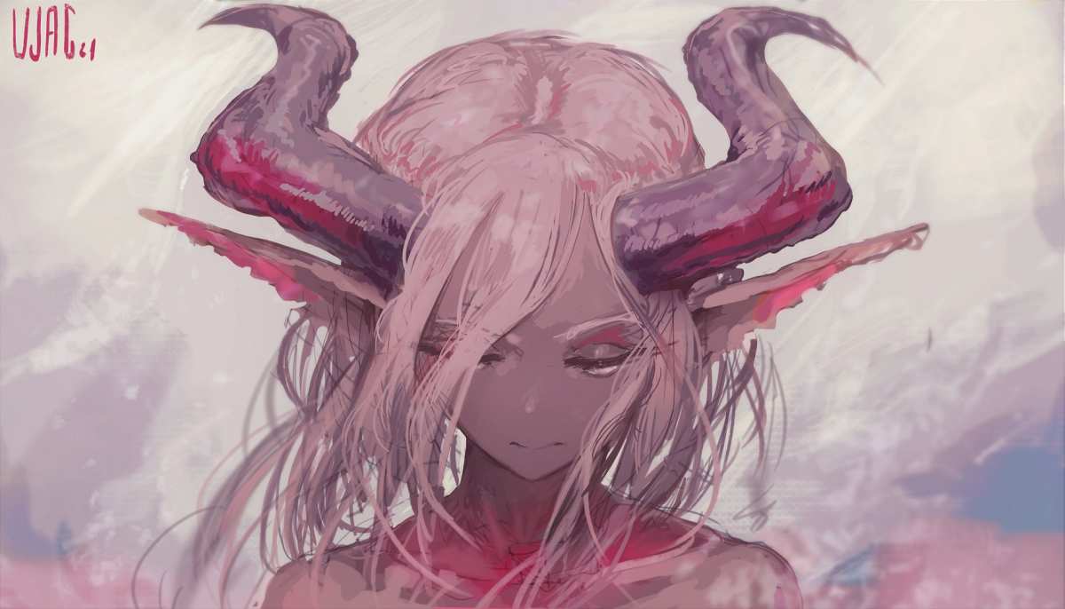 银发精灵少女