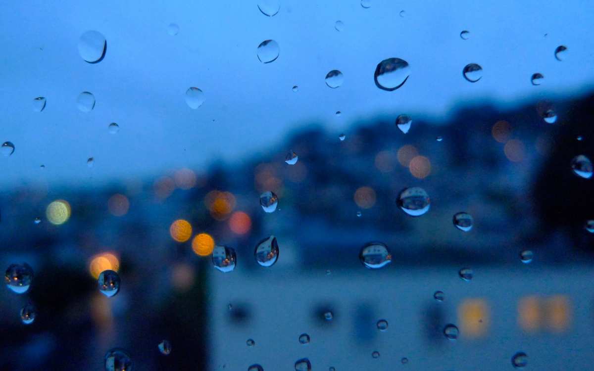 雨夜窗前