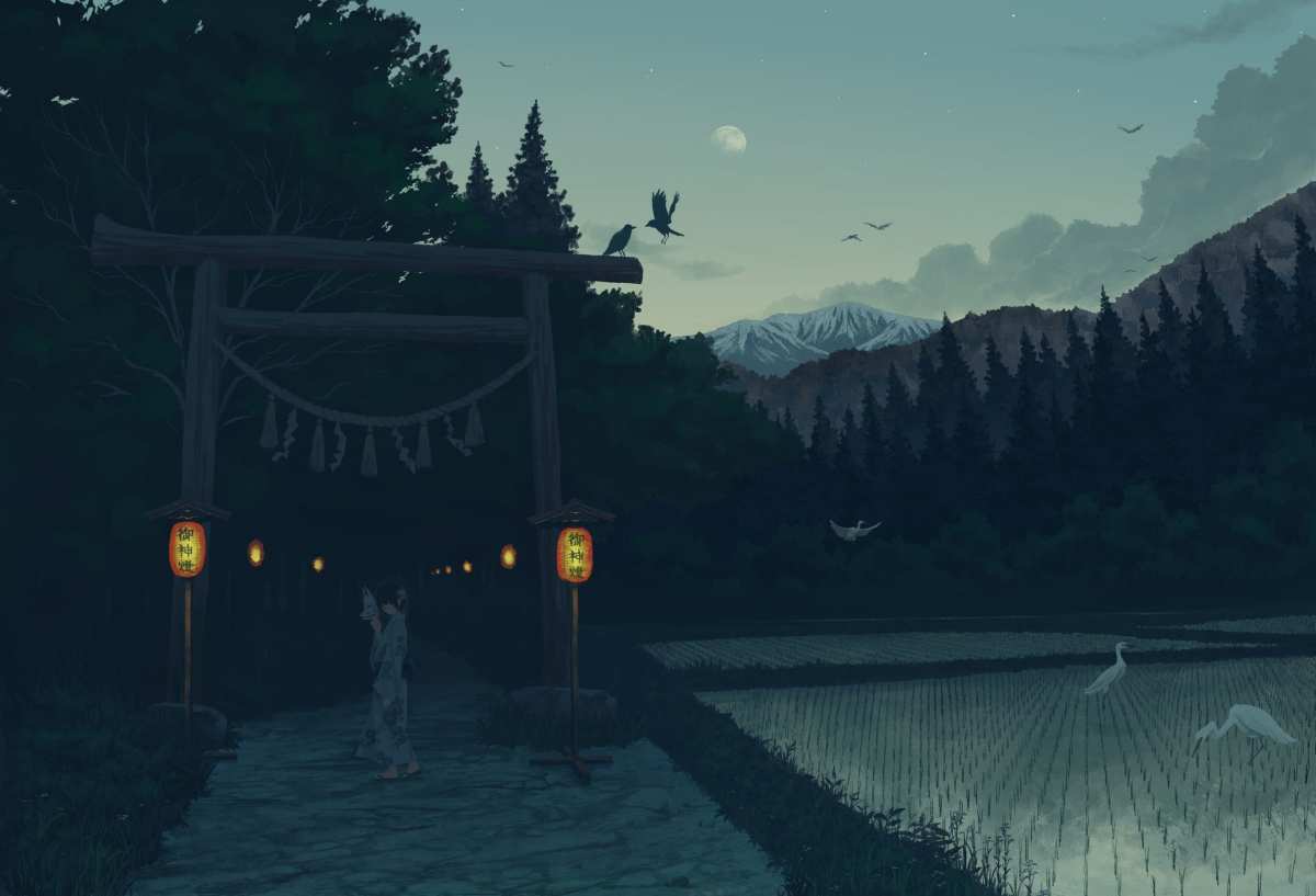 稻荷神社之夜