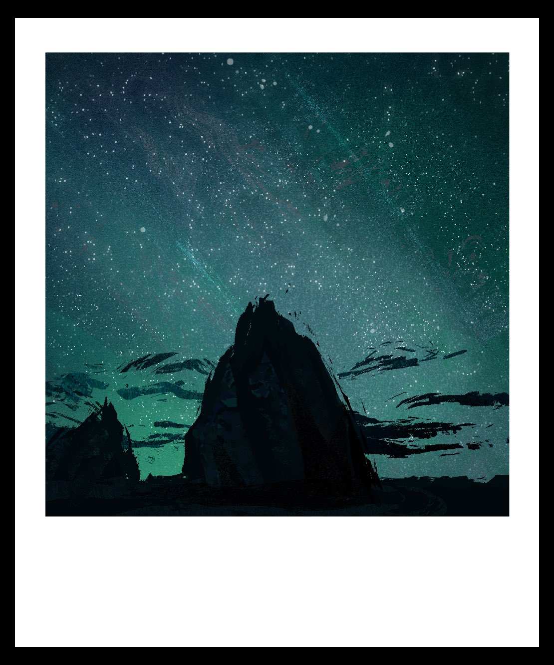 星河璀璨夜空