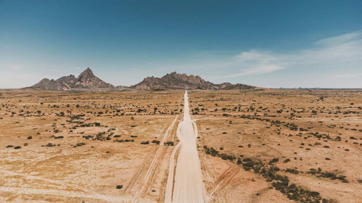 沙漠公路风光壁纸