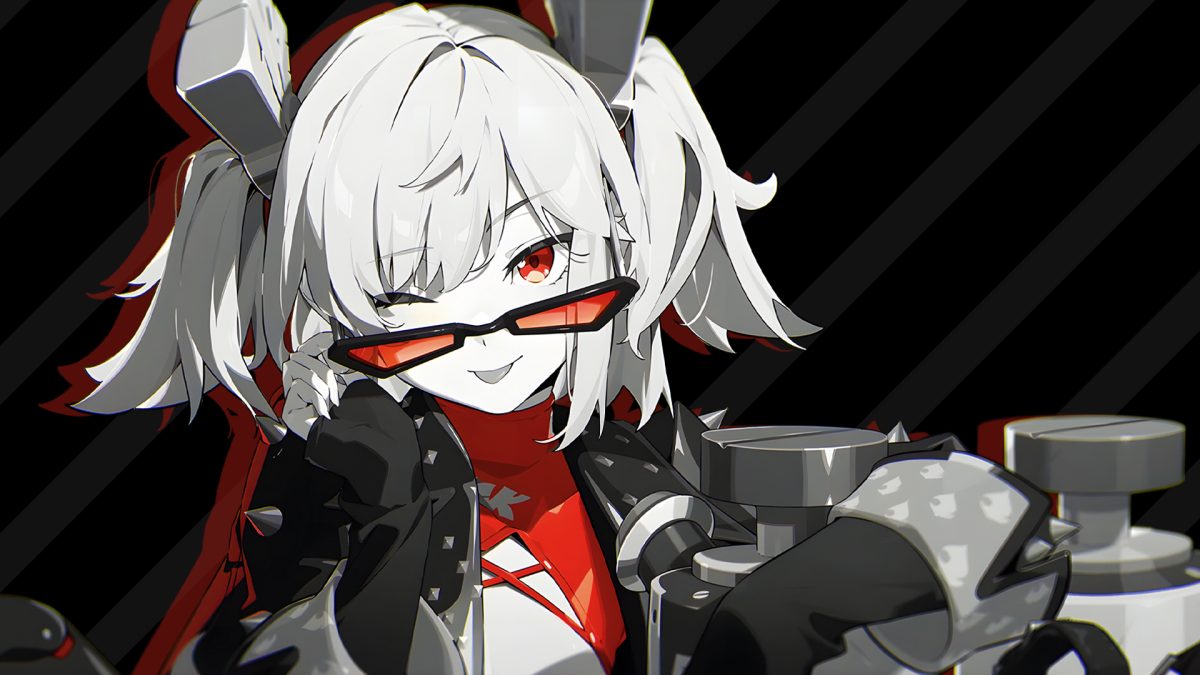 红眼双马尾女孩壁纸