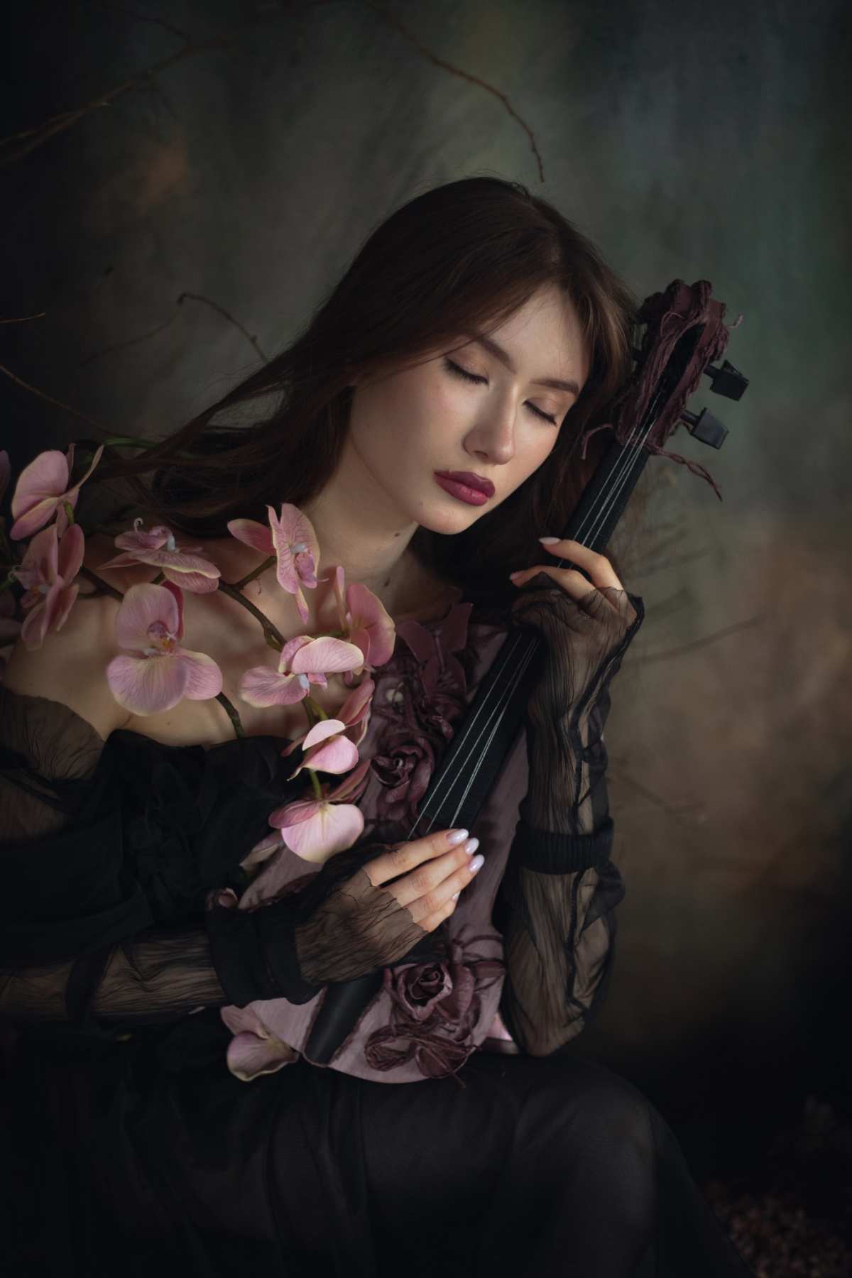 花与乐器的旋律