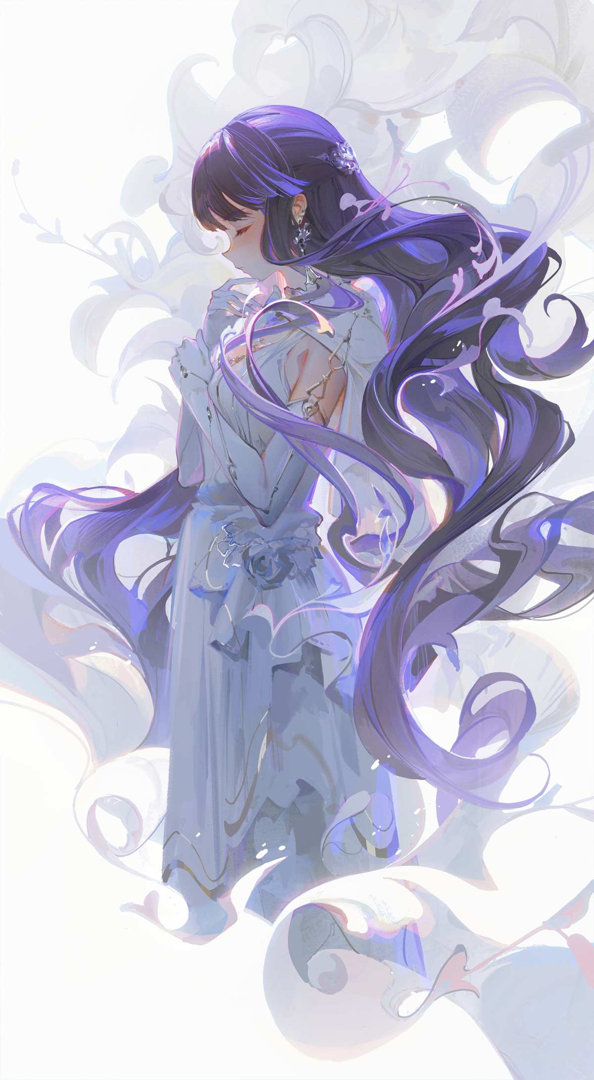 紫发少女