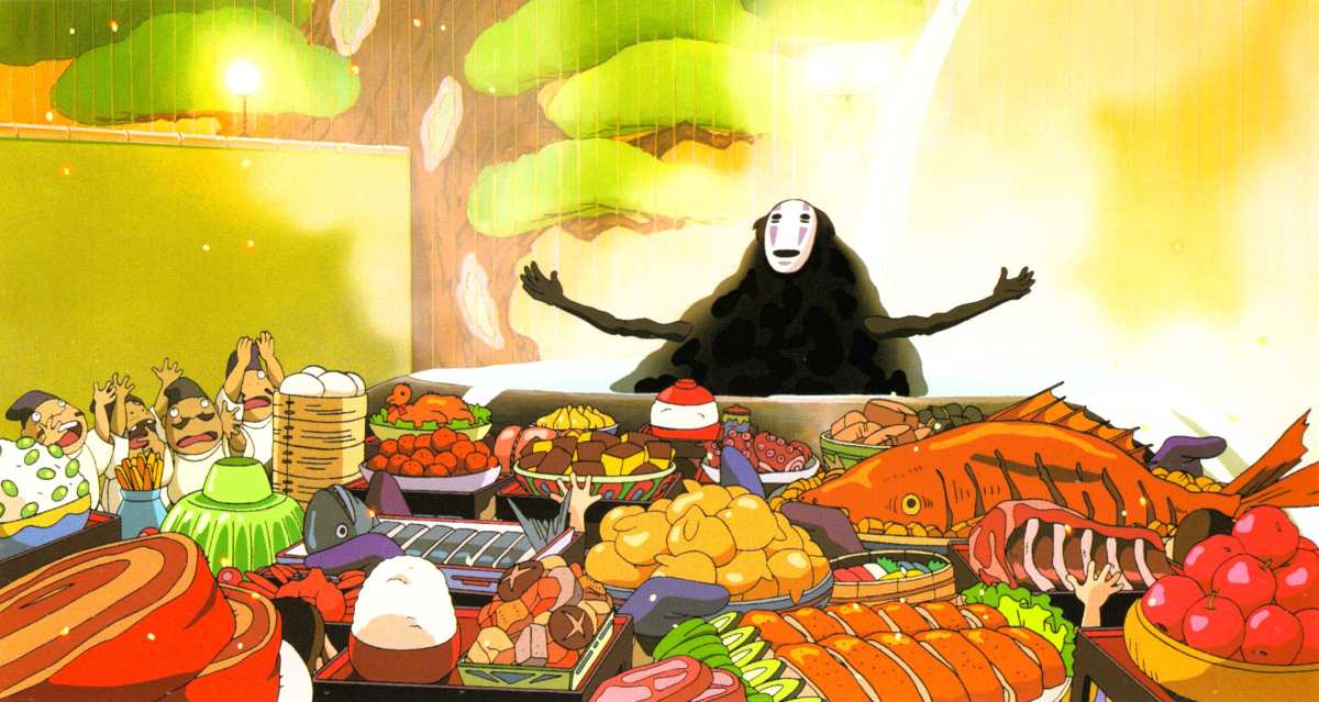 千与千寻美食盛宴壁纸