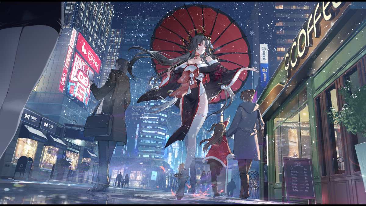 夜幕下的都市幻想