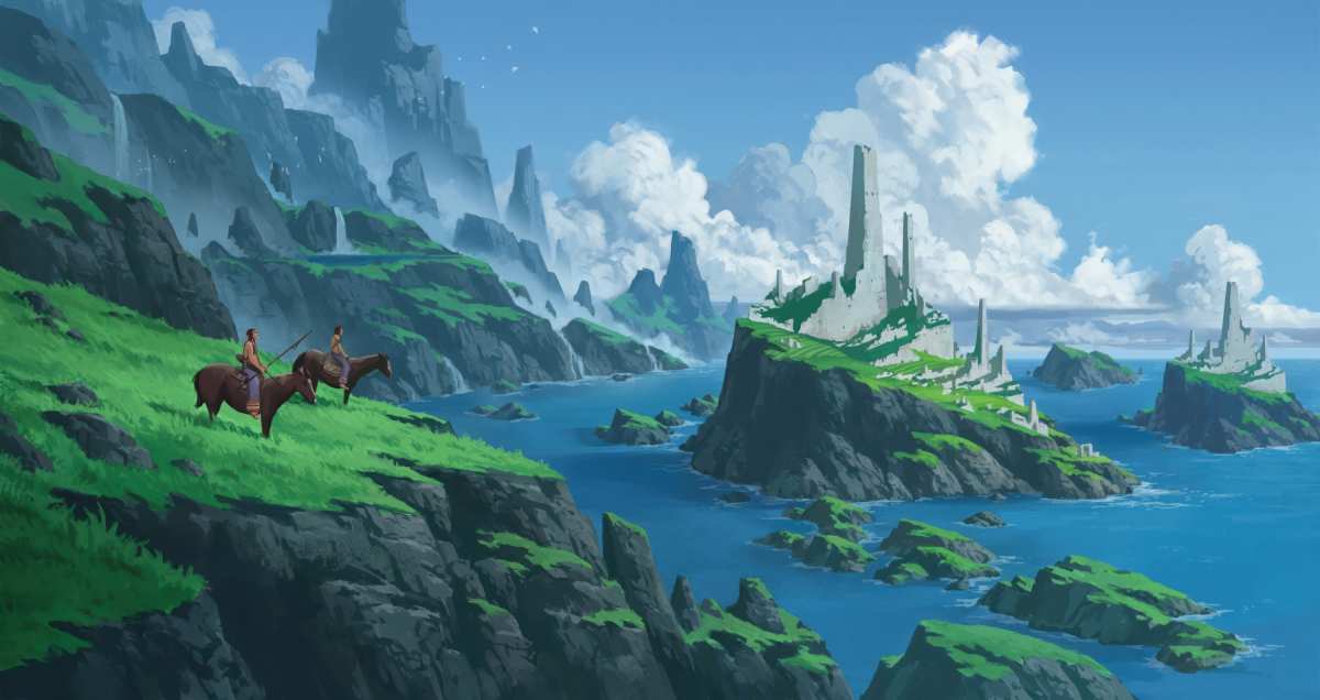 奇幻海岸线风景壁纸