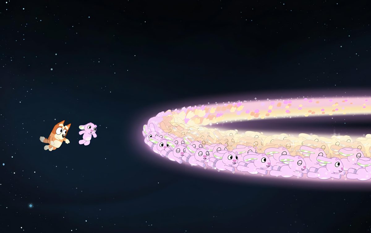 星空下的兔子与狗
