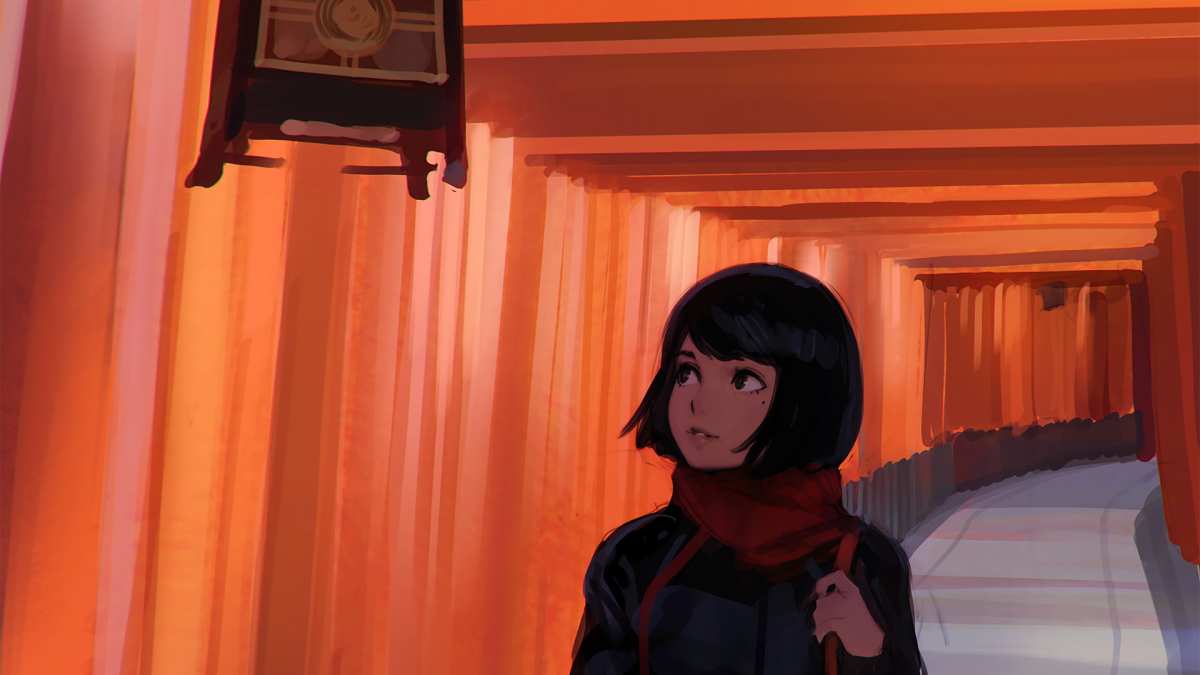 日式风情女性壁纸