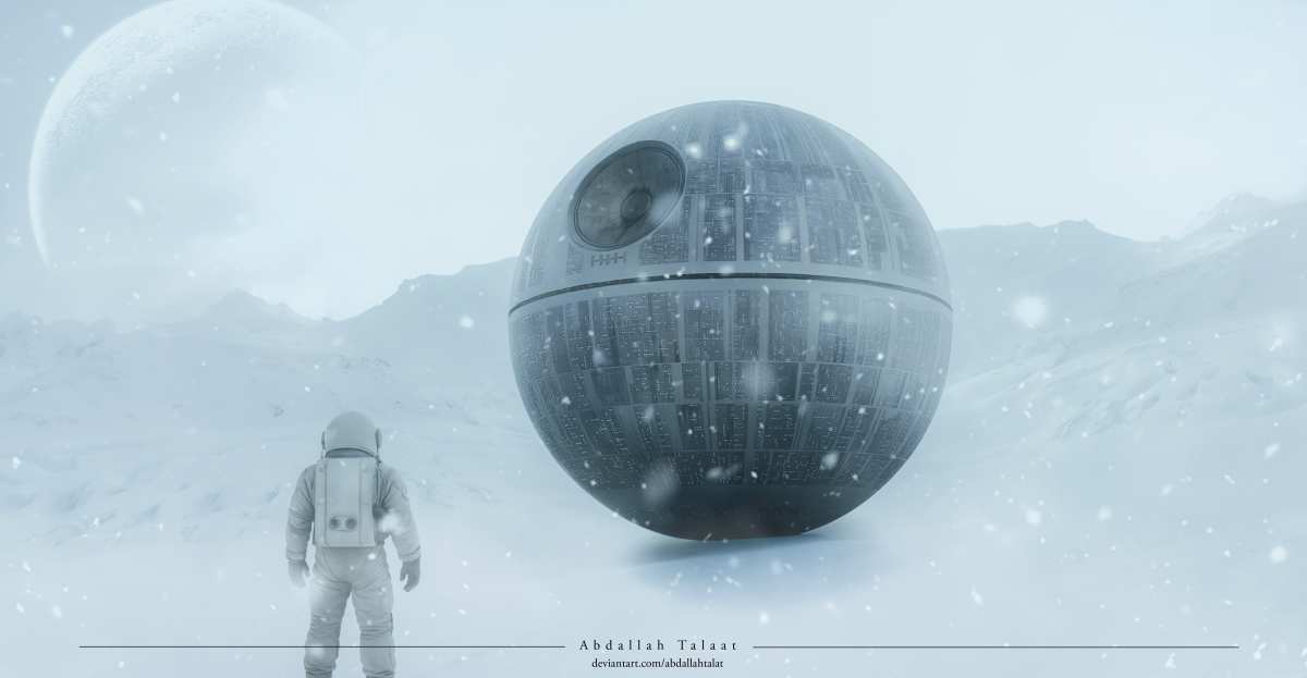 冰雪星球上的宇航员与死星