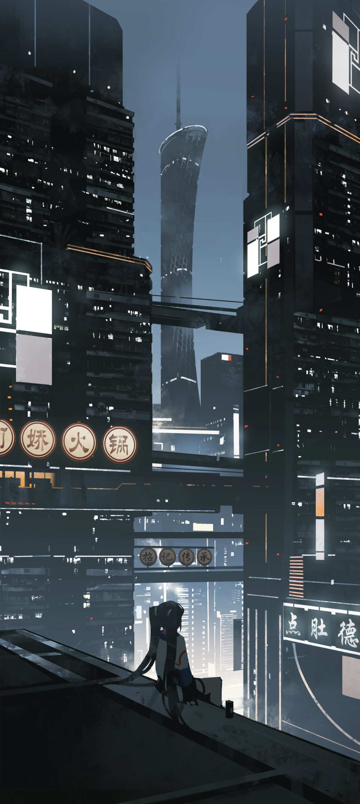 未来都市夜色