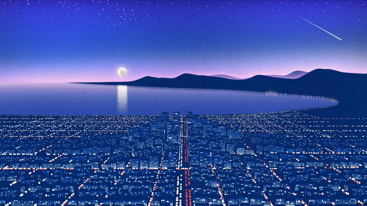 星河下的梦幻都市