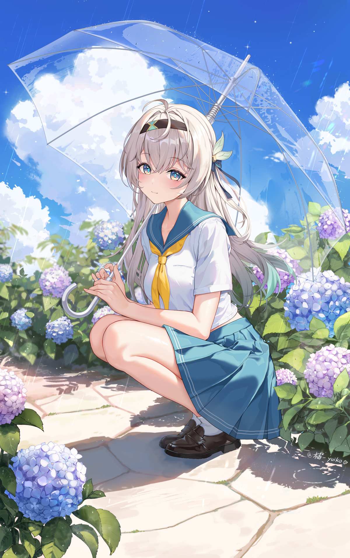 雨中少女