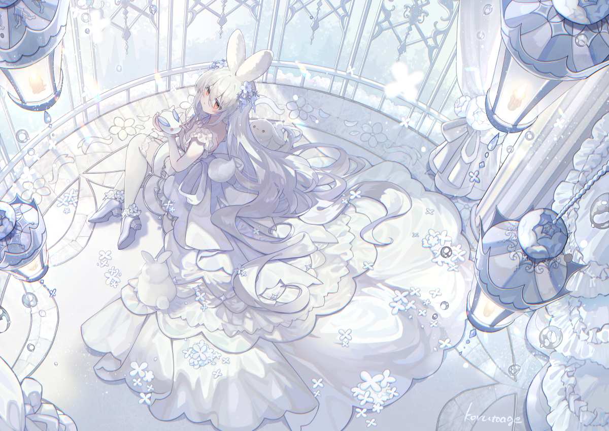 梦幻白裙少女