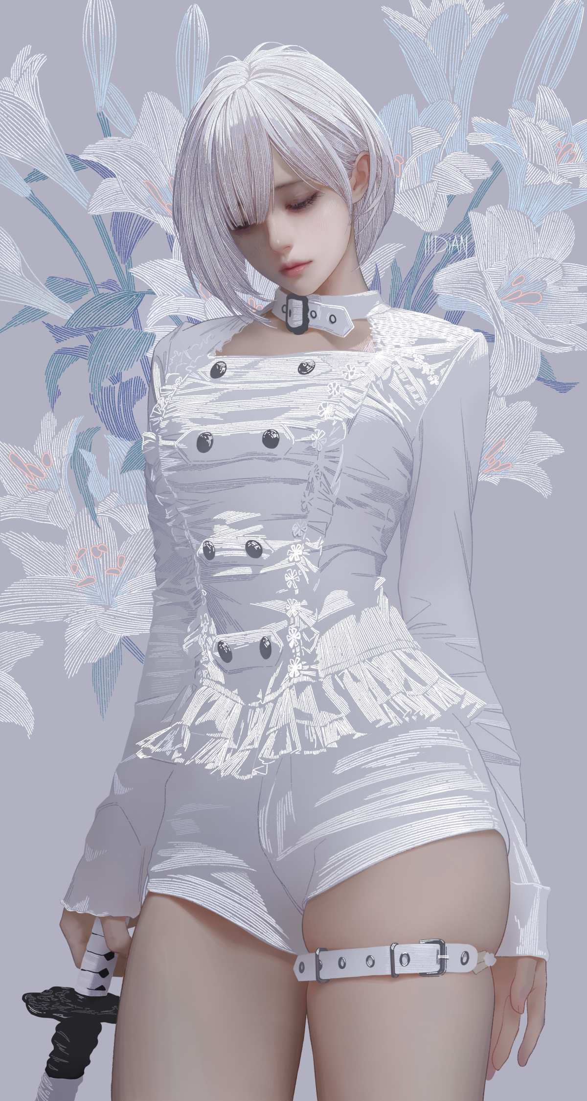 白发少女动漫壁纸