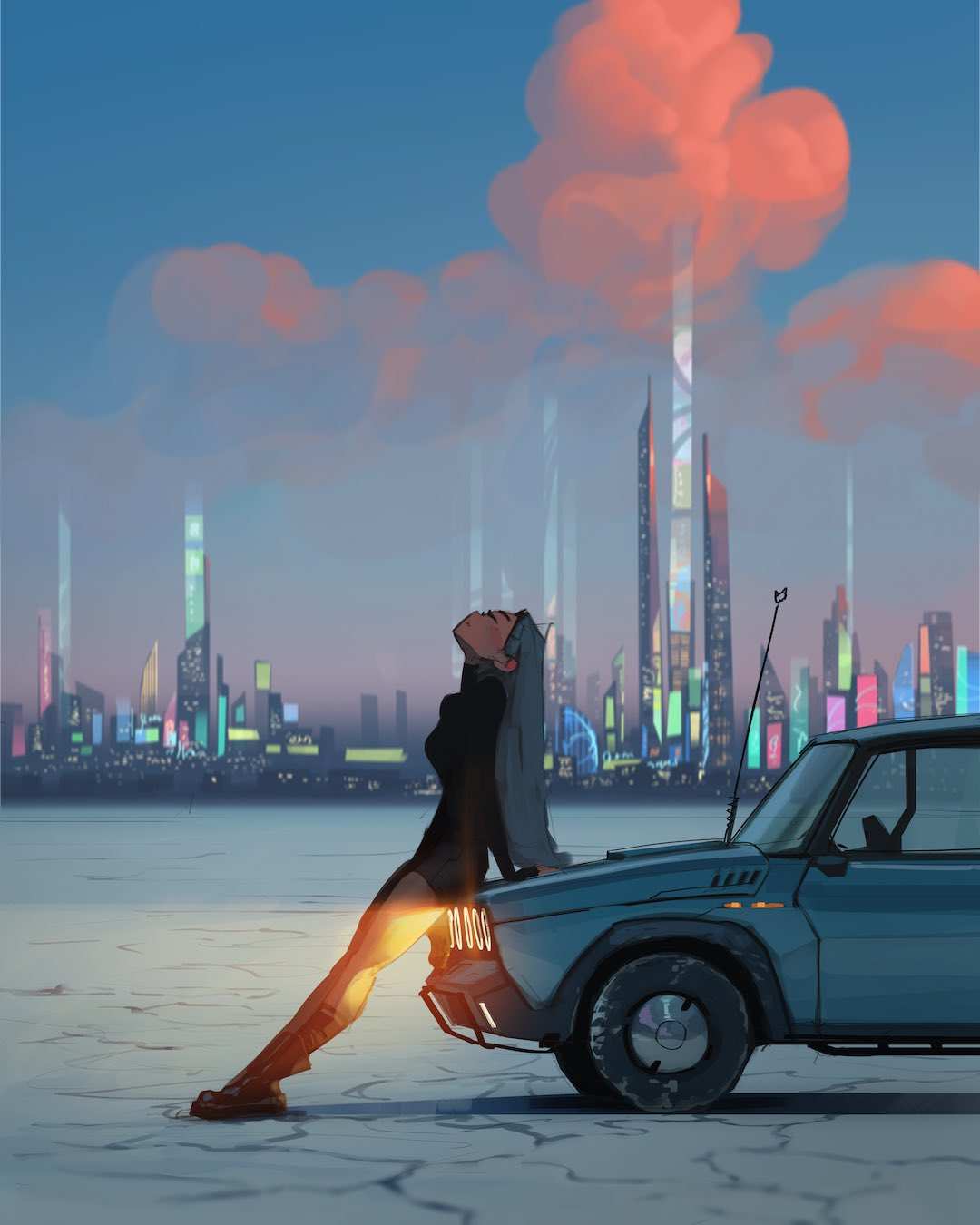 赛博朋克都市之夜