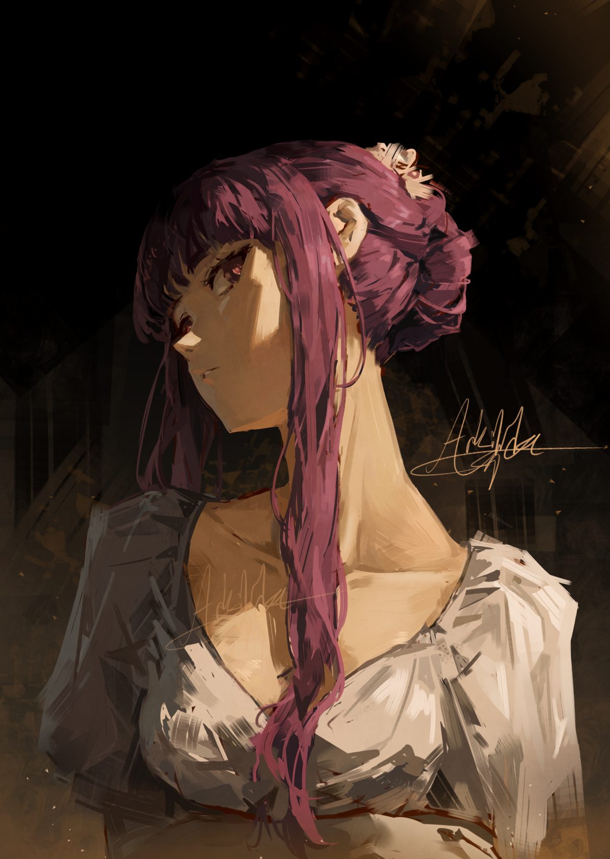 紫发少女