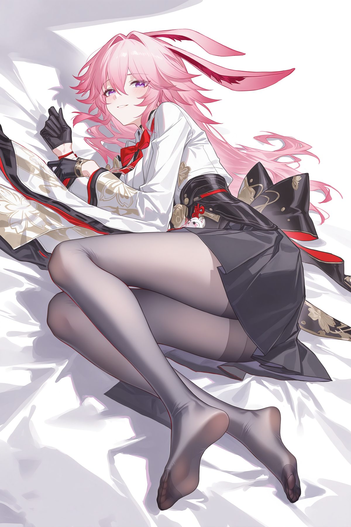 粉色长发动漫女孩