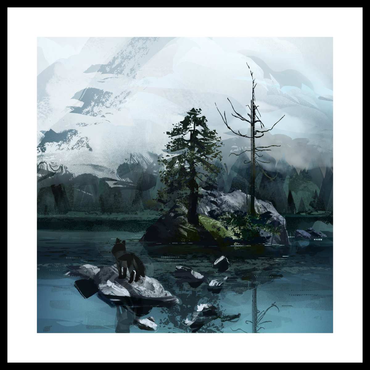 静谧山湖