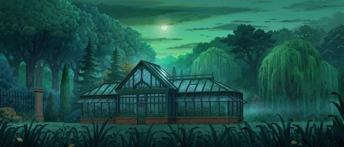 月夜温室花园
