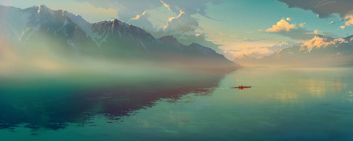 宁静湖畔