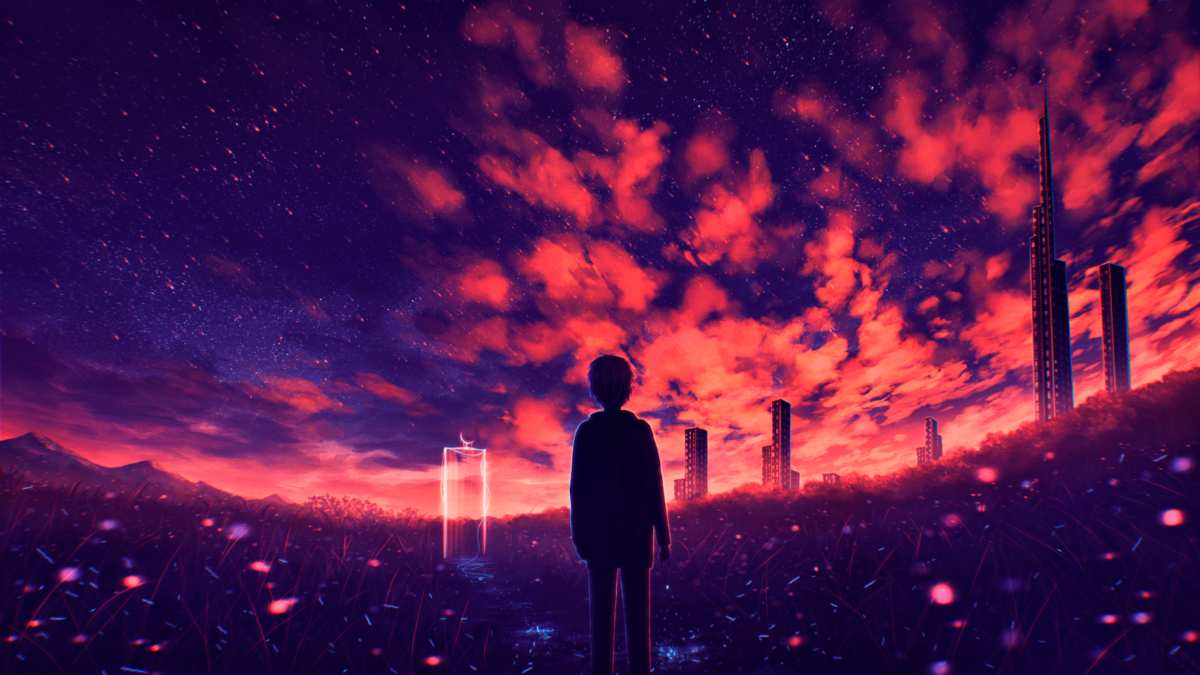 夜空下的沉思