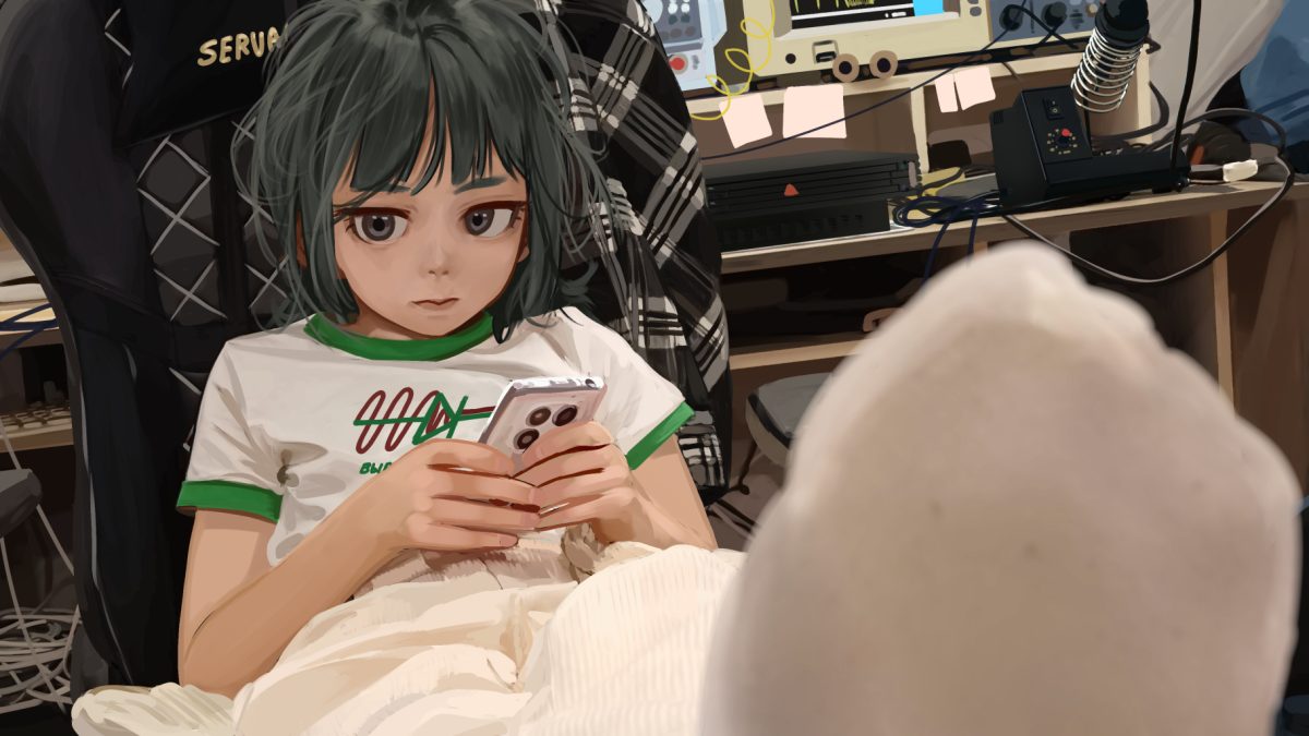 二次元少女与科技元素