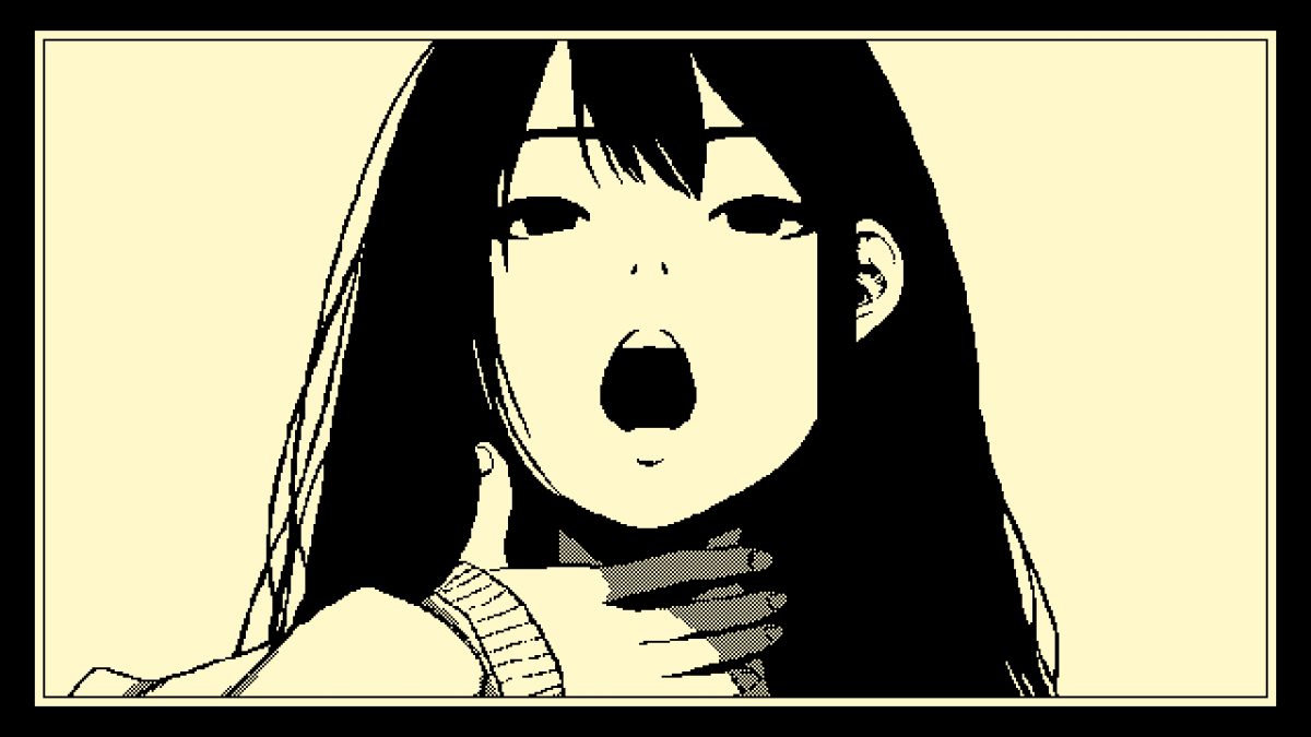 黑白动漫女孩