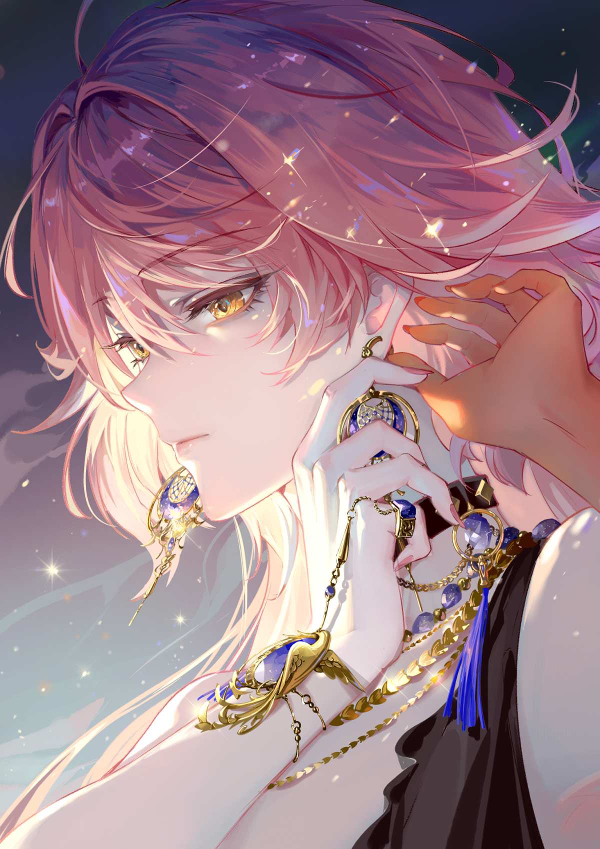 粉发少女