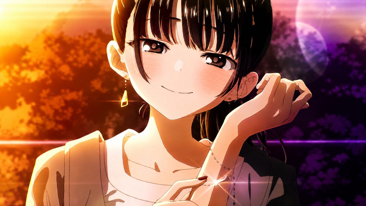 阳光下的动漫女孩