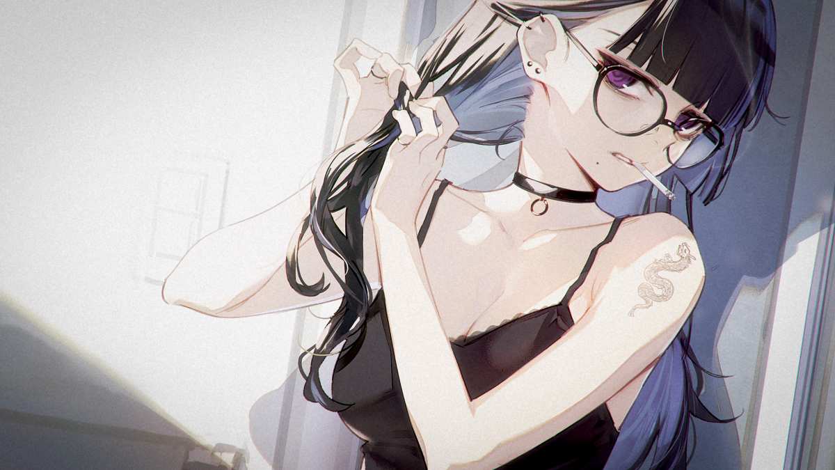 动漫长发女孩